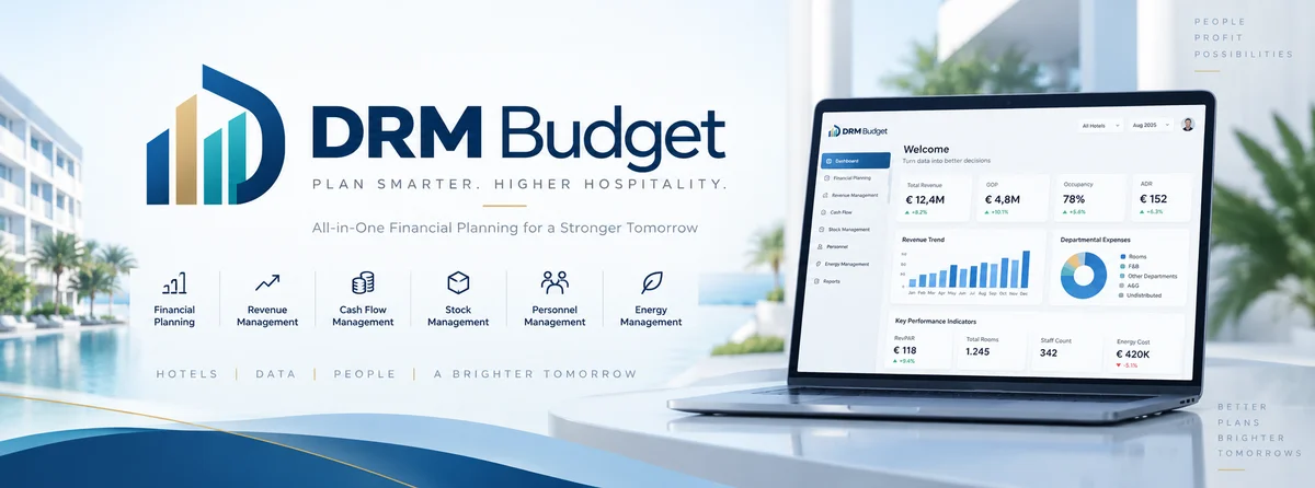 DRM Budget otel finansal planlama platformu — temsili tanıtım görseli